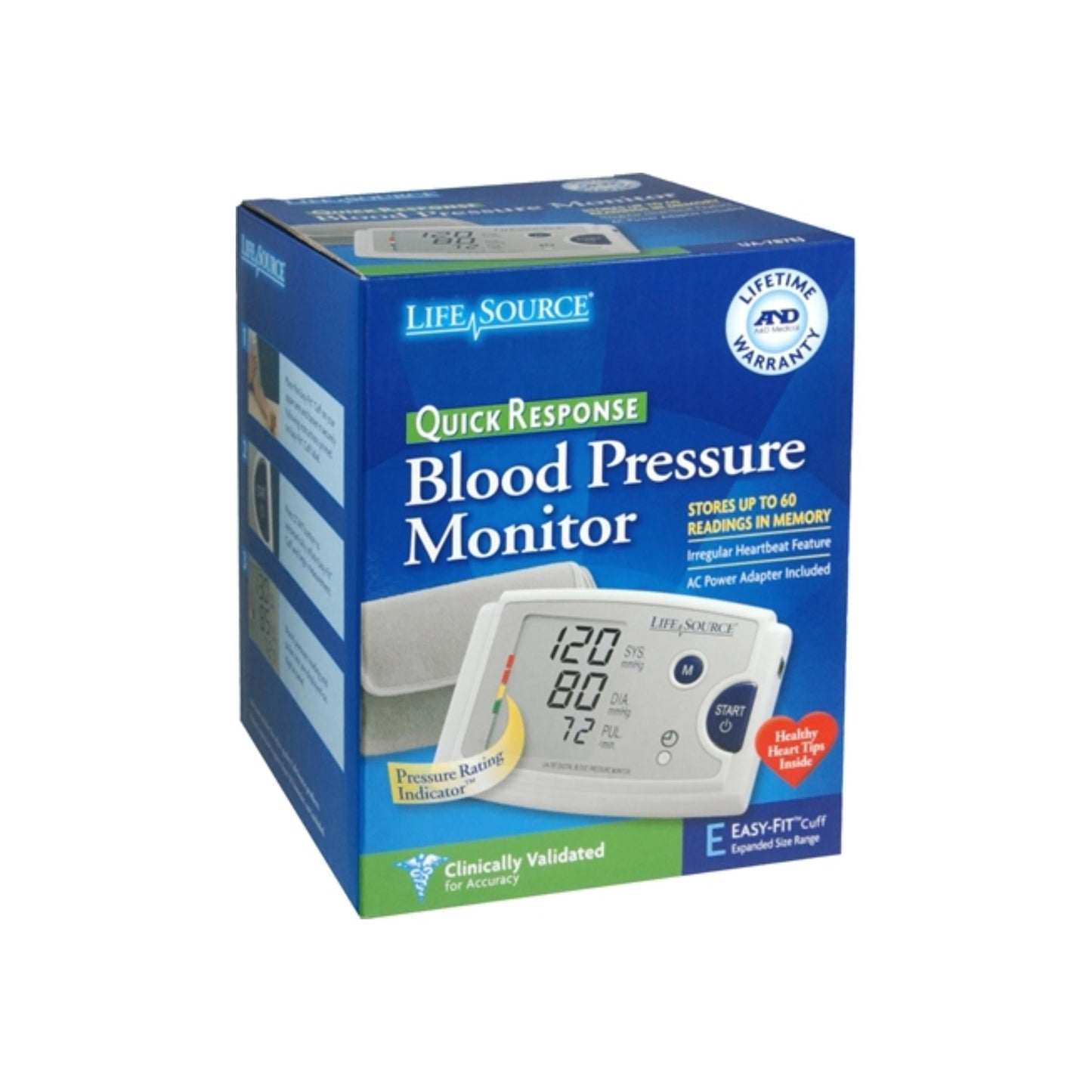 Lifesource Quick Response Blood Pressure Monitor Ua-787Ej 1 Each