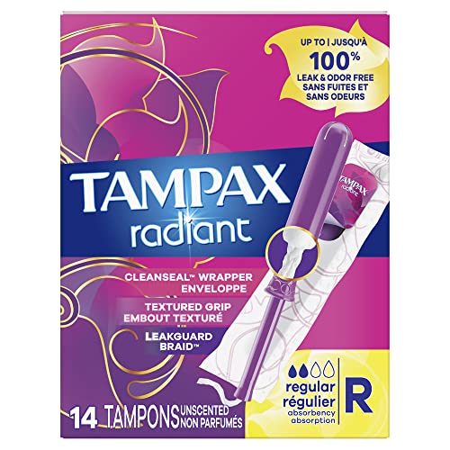 Tampax Radiant Tampons - 14 Count