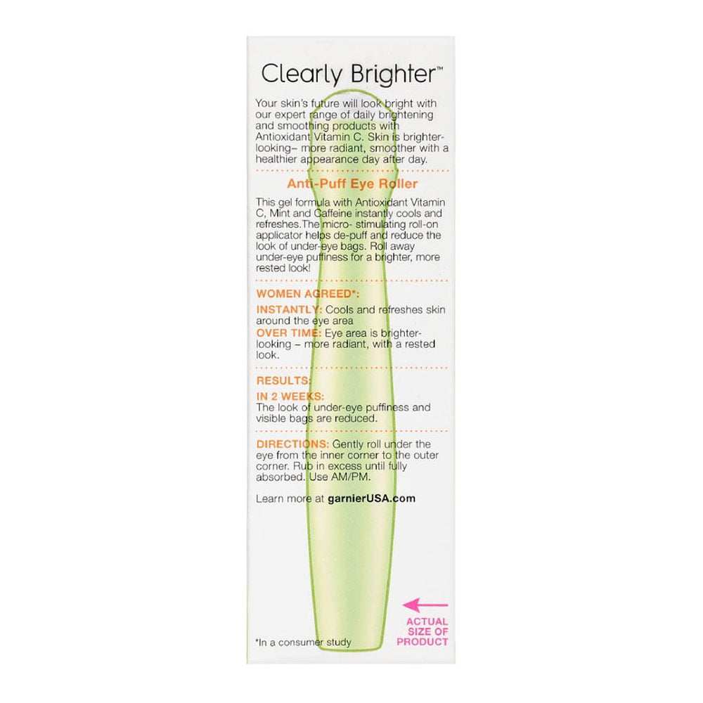 Garnier Skinactive Clearly Brighter Anti-Puff Eye Roller 0.5 Oz