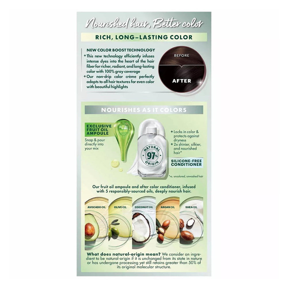 Garnier Nutrisse Nourishing Fruit Oil Concentrates Hair Color Creme Kit