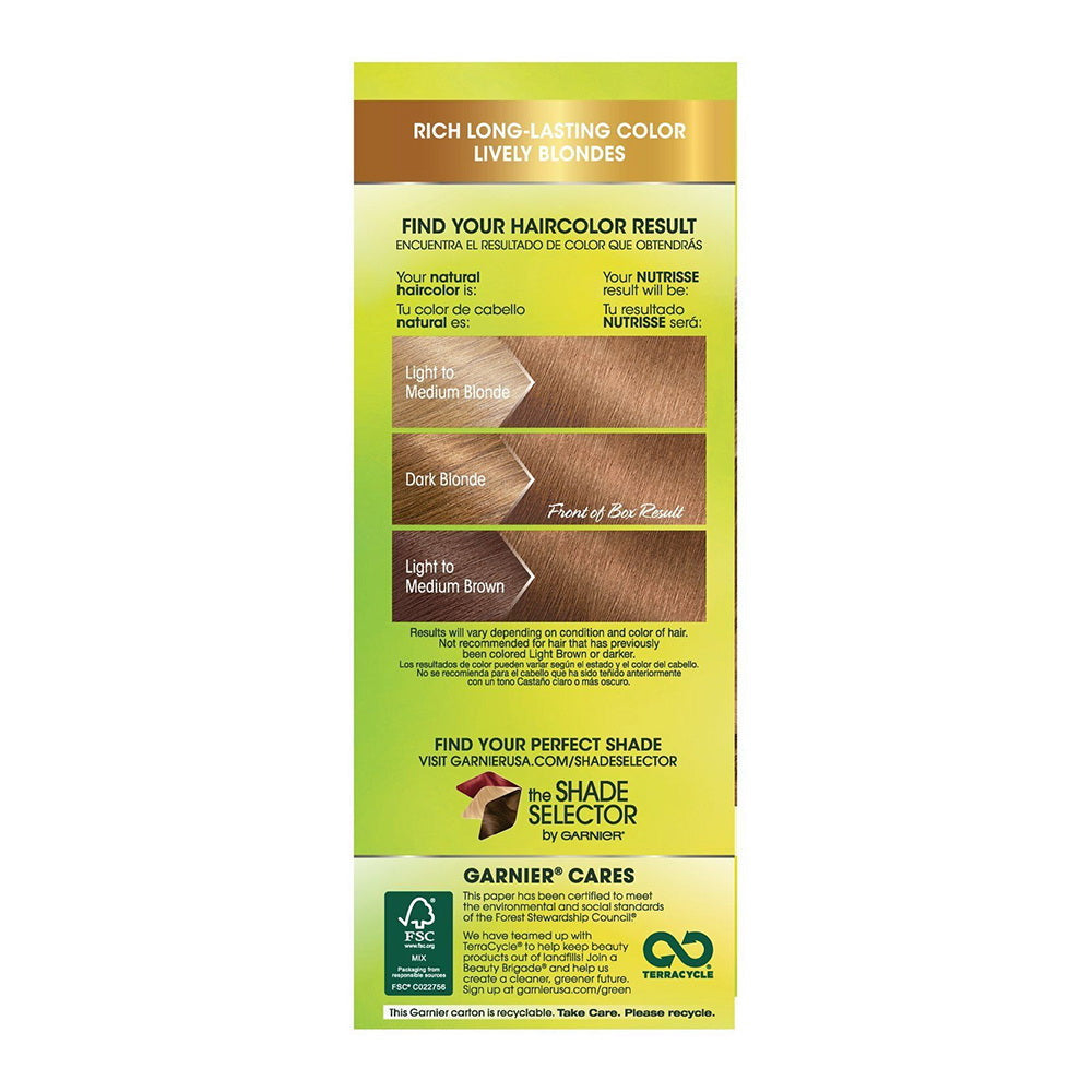 Garnier Nutrisse Permanent Dark Natural Blonde Hair Color Creme Kit