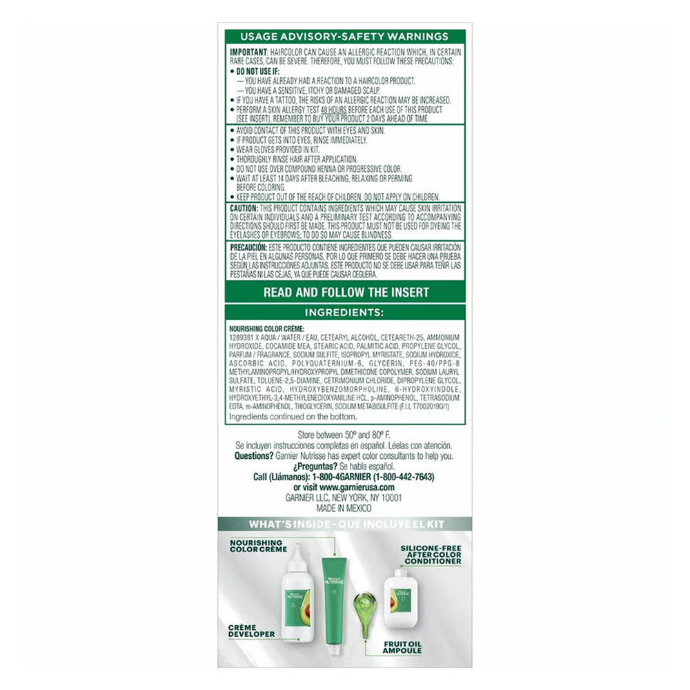 Garnier Nutrisse Nourishing Color Creme With Triple Oils