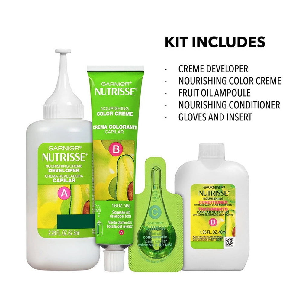 Garnier Nutrisse Acorn Natural Brown Permanent Nourishing Hair Color Creme