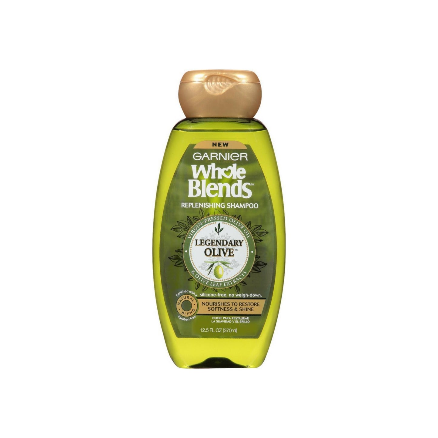 Garnier Whole Blends Legendary Olive Replenishing Shampoo 12.5 Oz