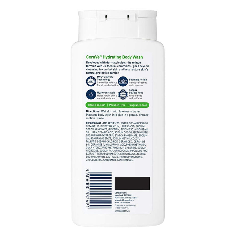 Cerave Hydrating Body Wash - 10 Oz