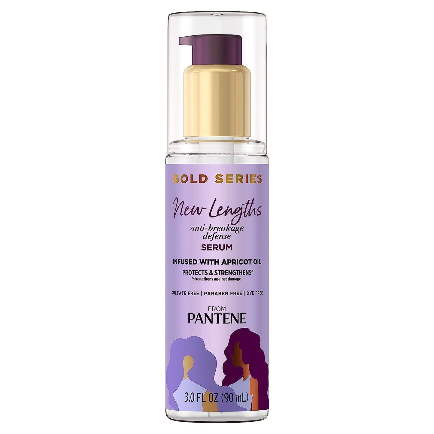 Pantene Gold Series New Lengths Anti-Breakage Defense Serum, 3 fl oz