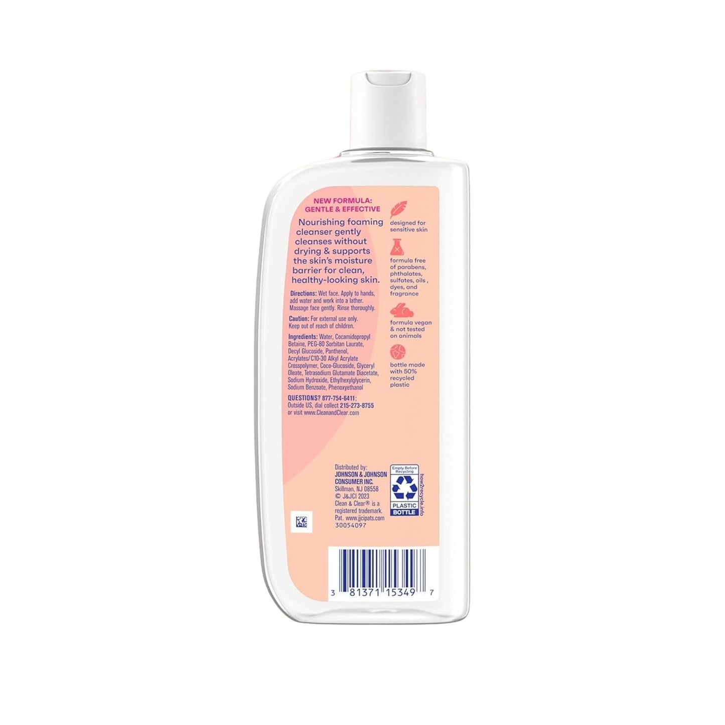 Clean And Clear Essentials Foaming Facial Cleanser - 8 Oz