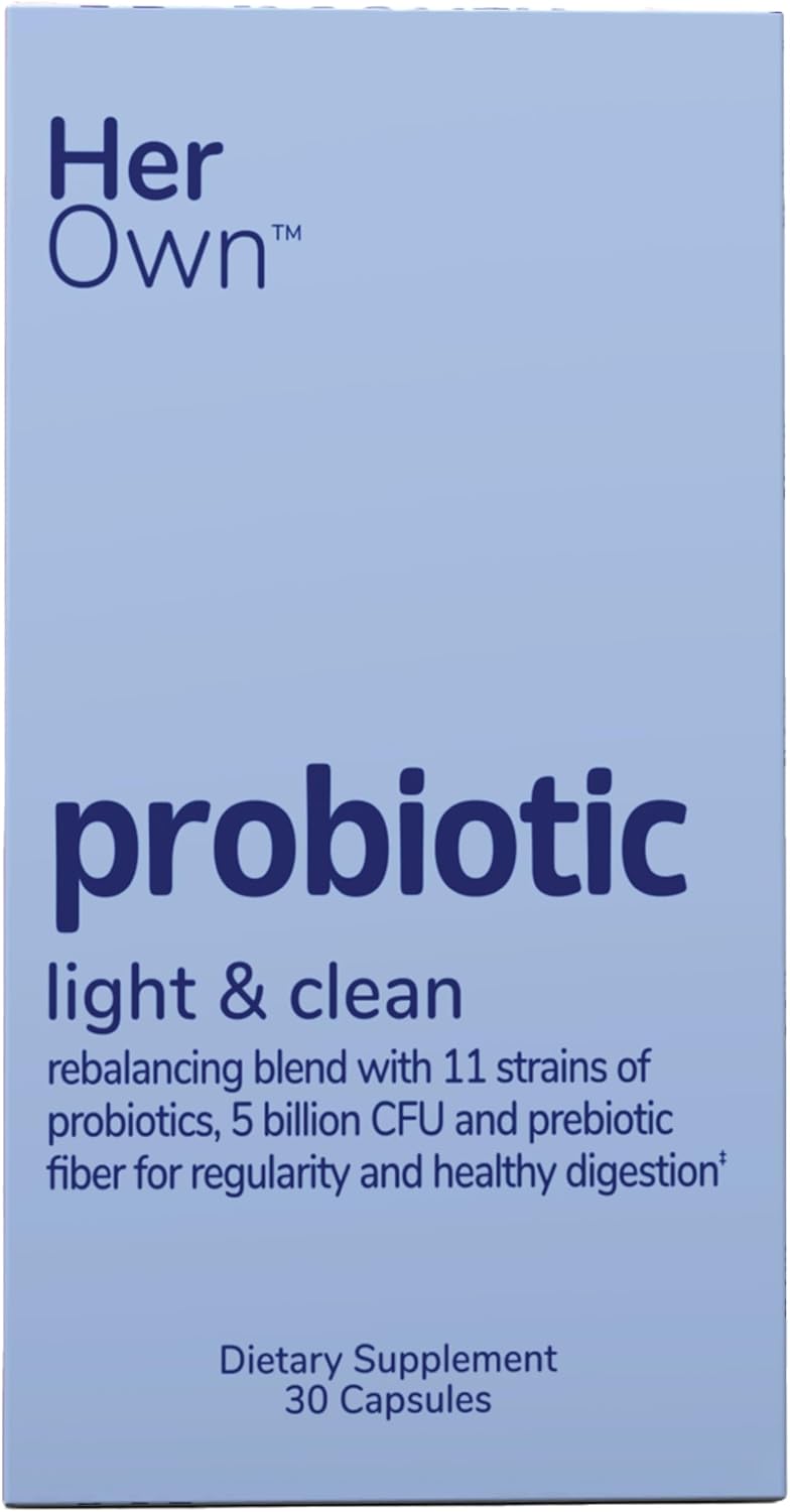 her own Probiotics for Women, 5 Billion CFUs with Prebiotics, Supports Healthy Digestion 30 cp