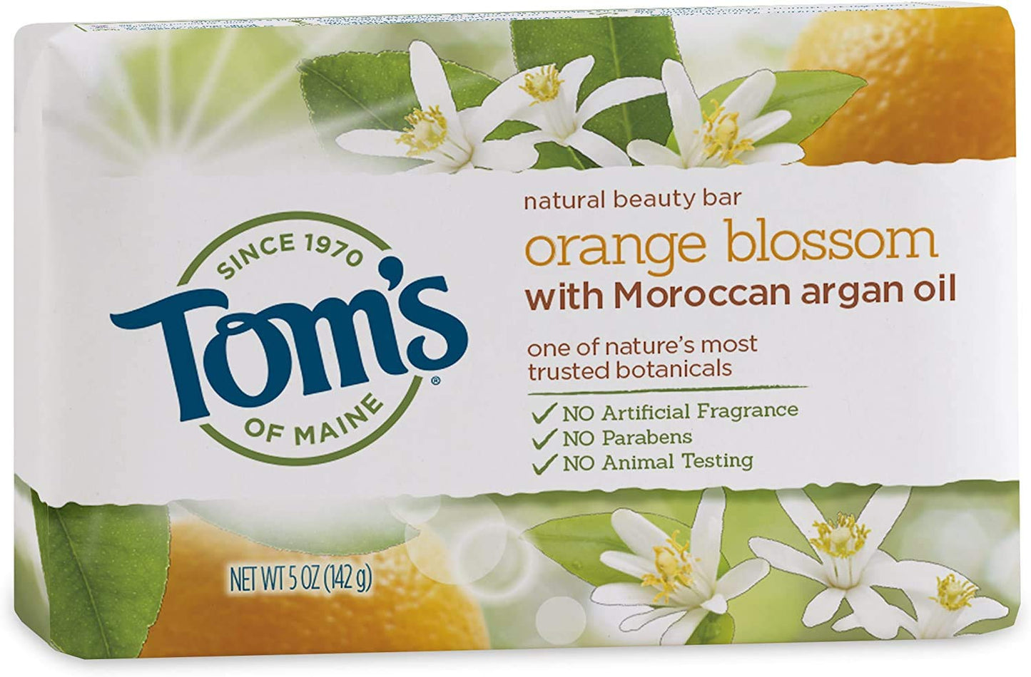 Toms of Maine Orange Blossom Beauty Bar Soap, 5 OZ