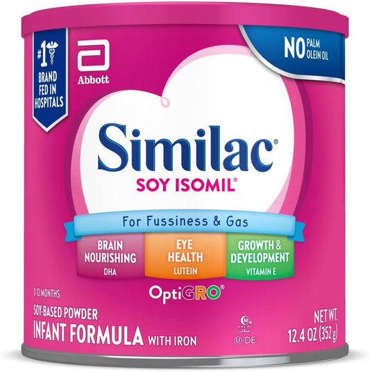 Similac Isomil Advance Soy Formula, Powder, 12.4-Ounces
