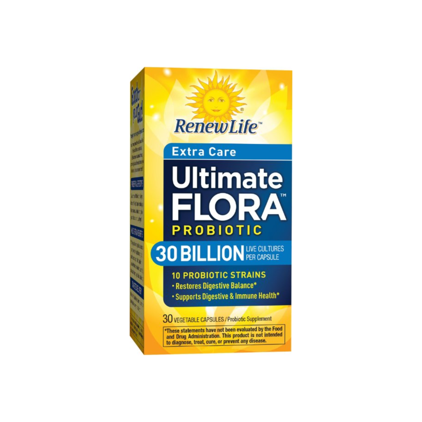 Renew Life Ultimate Flora Extra Care Daily Probiotic 30 Billion, 30 Vegetarian Capsules