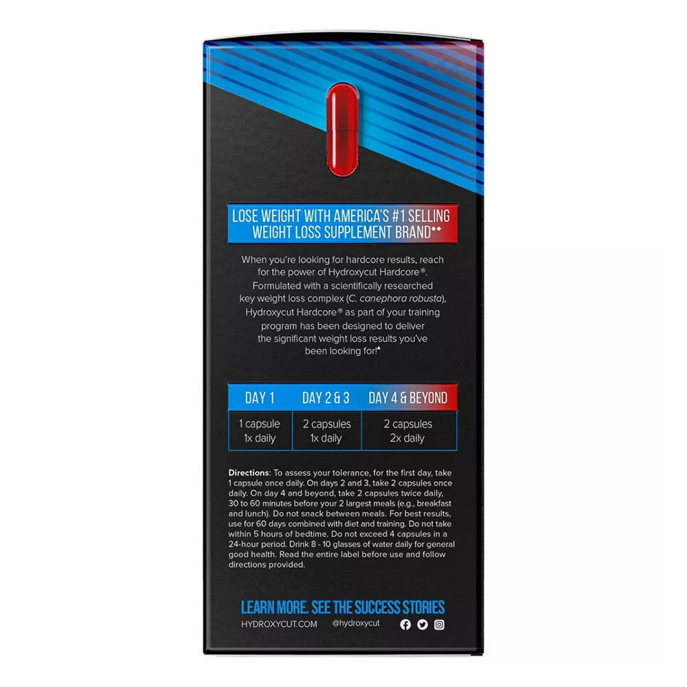 Hydroxycut Hardcore Weight Loss Capsules 60 Ea