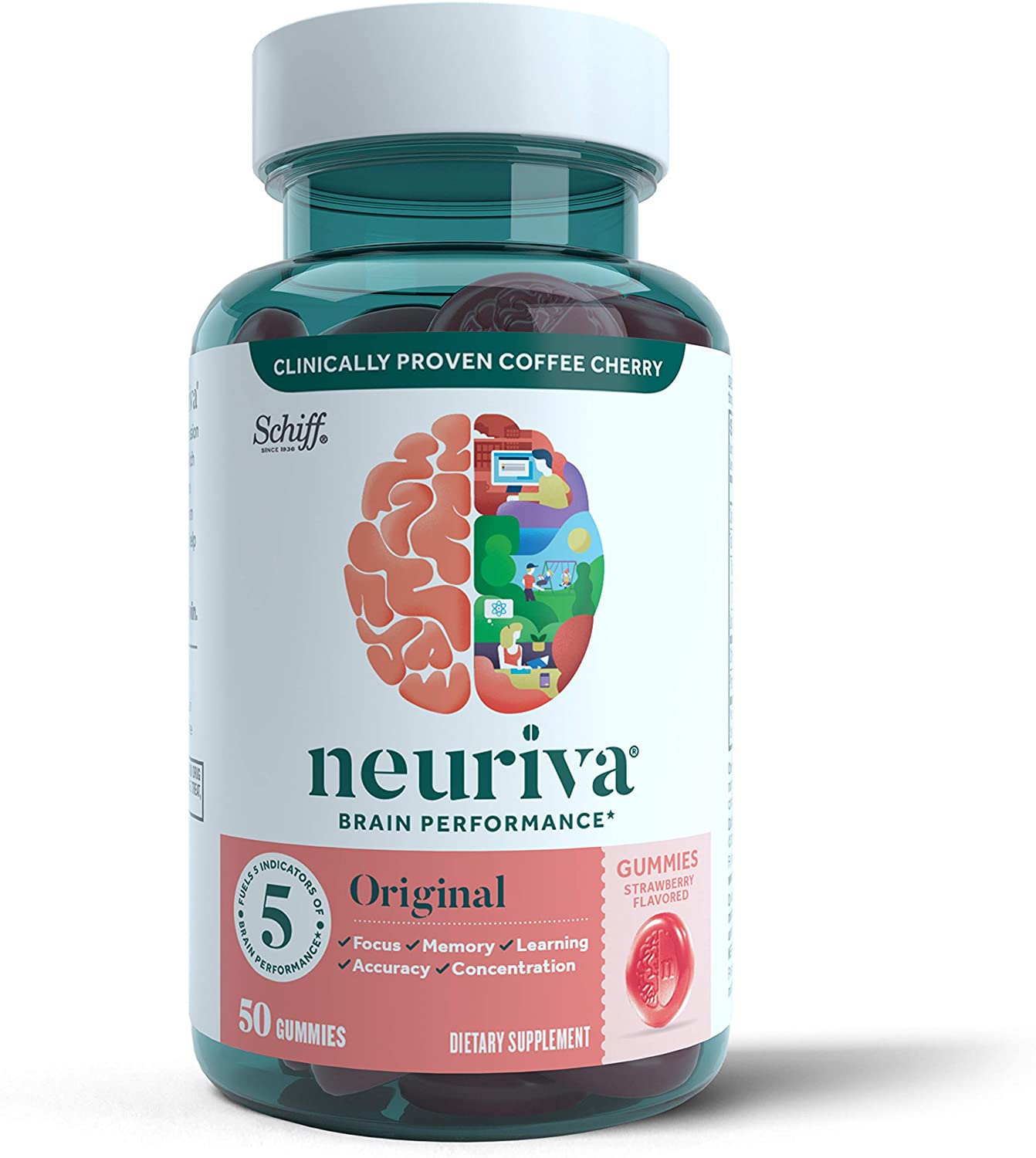 Neuriva Brain Performance - Original Gummies 50 Ct