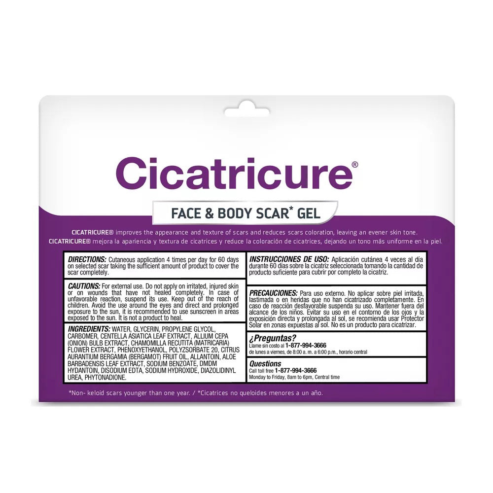Cicatricure Face & Body Scar Gel, 1 Ounce
