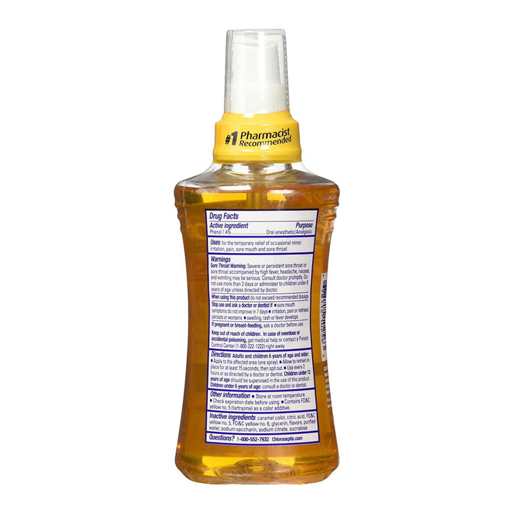 Chloraseptic Warming Sore Throat Relief Honeylemon Spray - 6 Oz