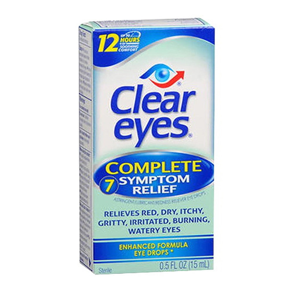 Clear Eyes Enhanced Complete 7 Symptom Relief Eye Drops - 0.5 Fl Oz