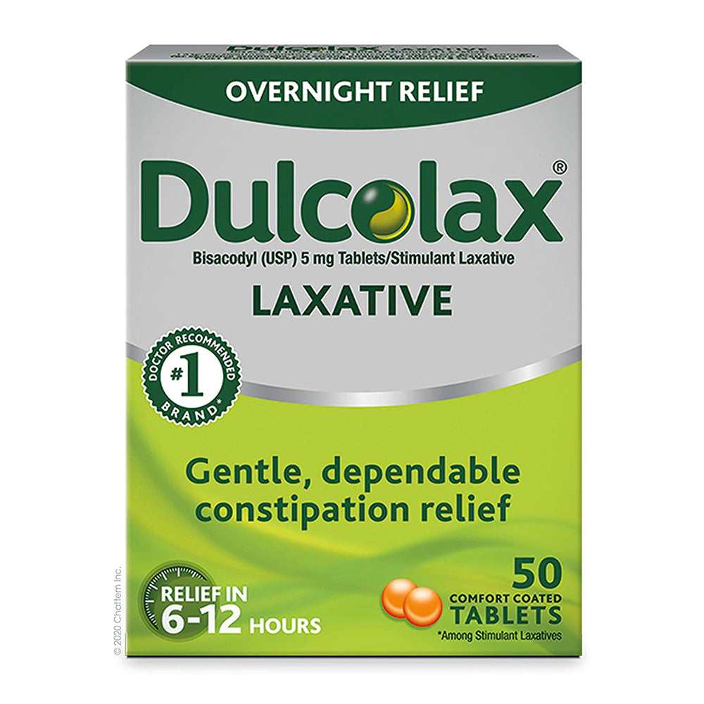Dulcolax Overnight Relief Laxative - 50 Count