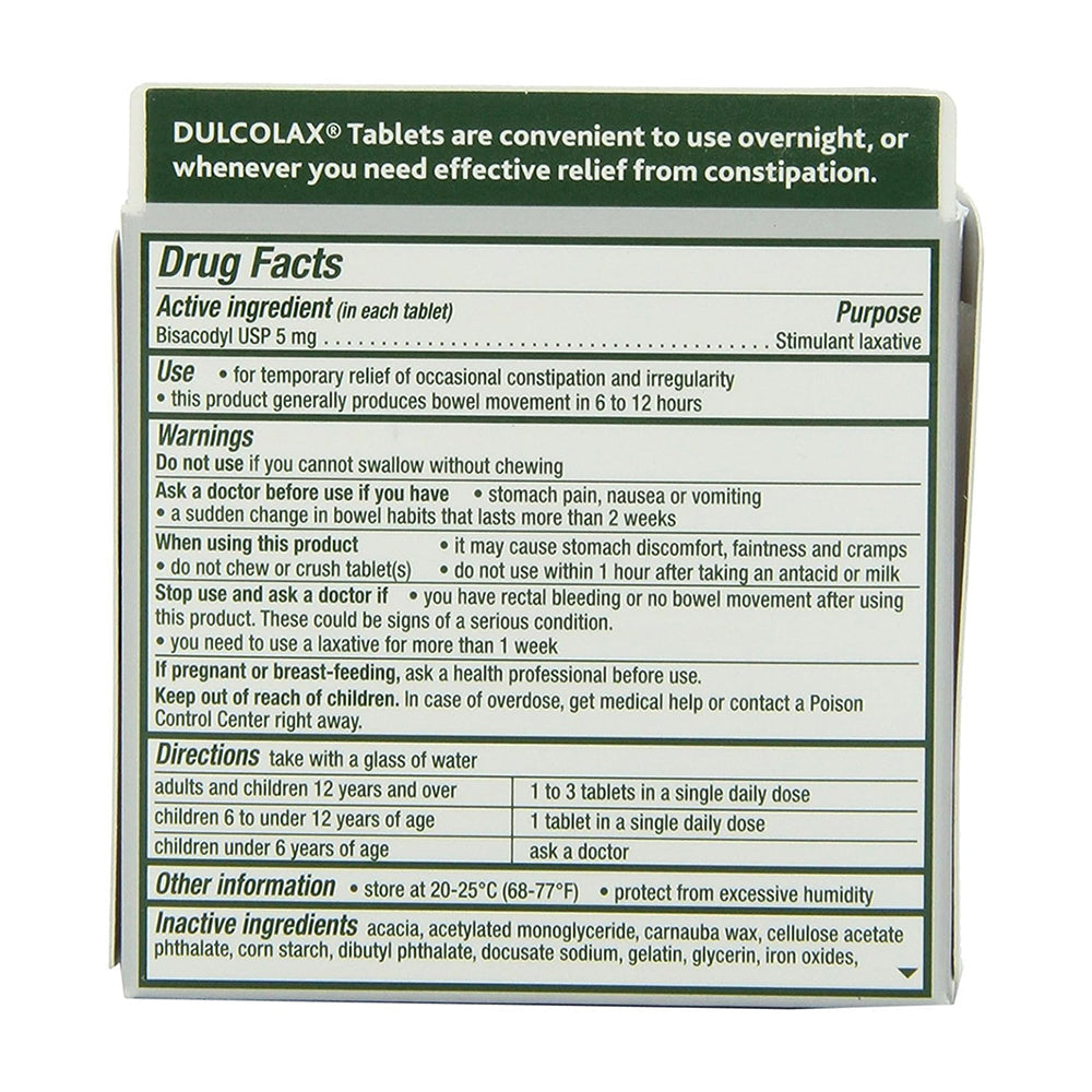 Dulcolax Constipation Relief Laxative Tablets - 200 Ea