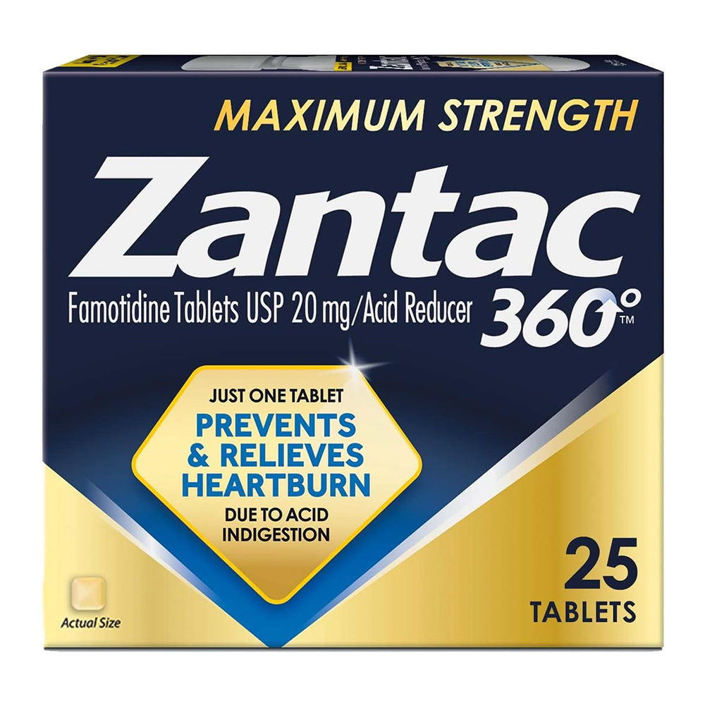 Zantac 360 Maximum Strength Tablets, 25 Count,