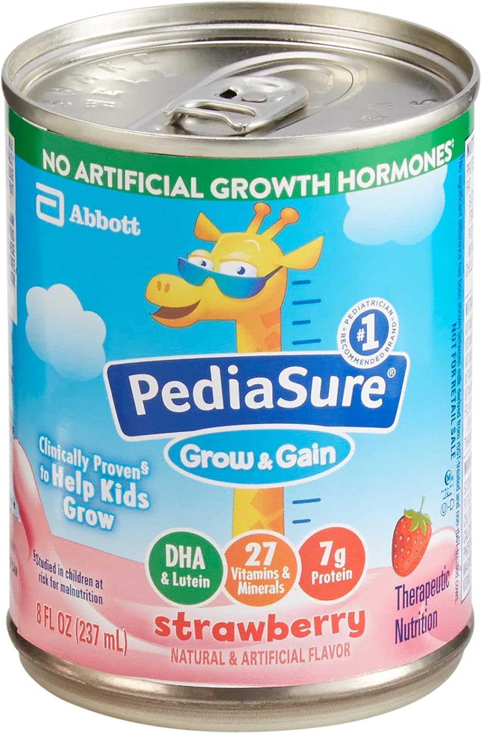 PediaSure Pediatric Oral Supplement Grow & Gain, Strawberry 8-oz