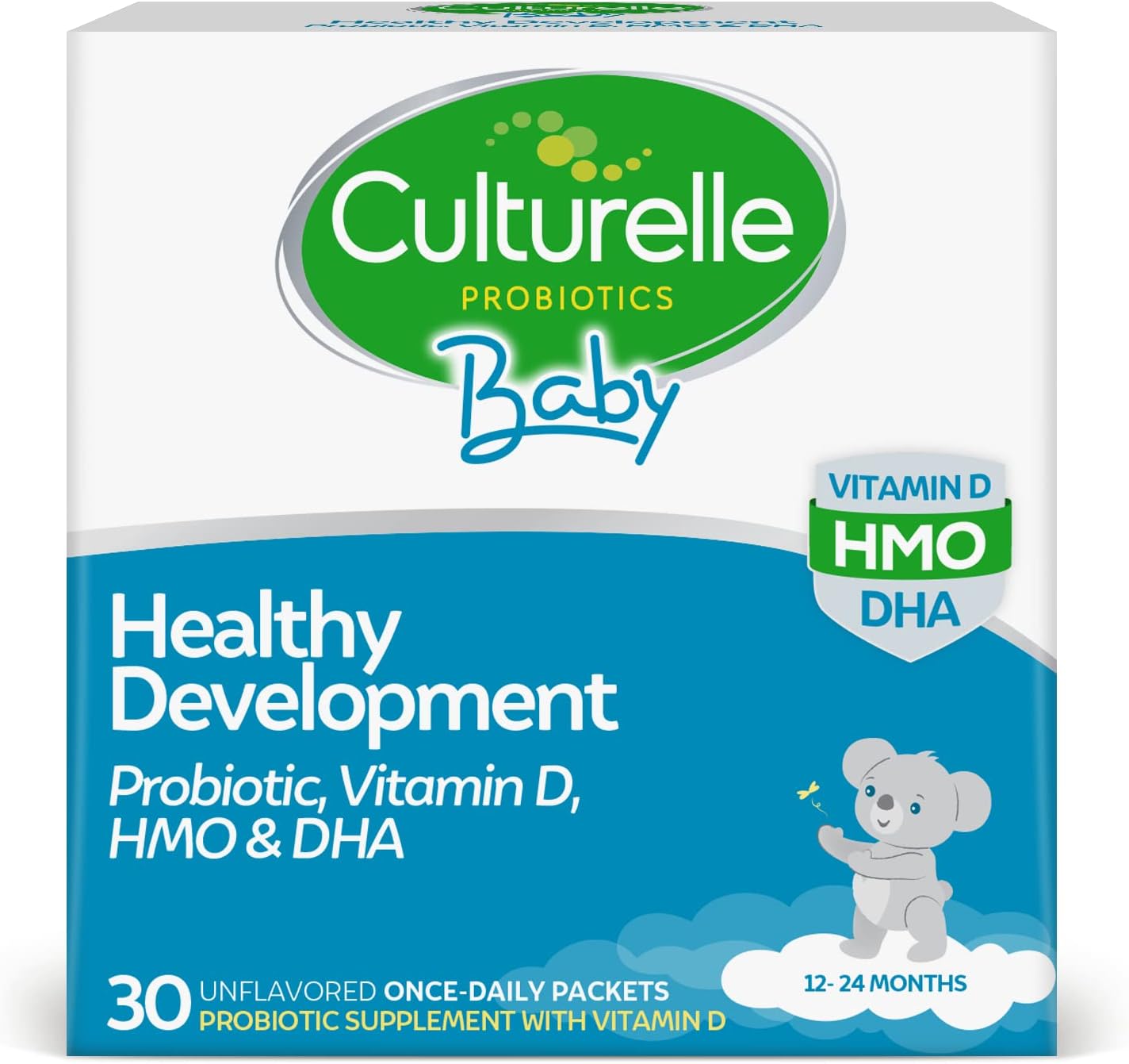 Culturelle Baby Healthy Development Probiotic, Vitamin D, HMO & DHA Packets, 30 count