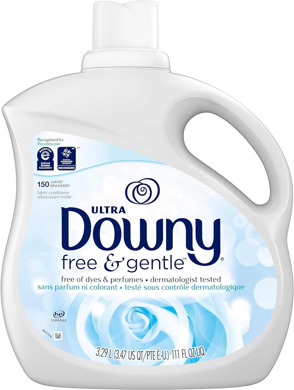 Downy Ultra Liquid Fabric Conditioner , Free & Gentle, 150 Loads 111 Fl Oz