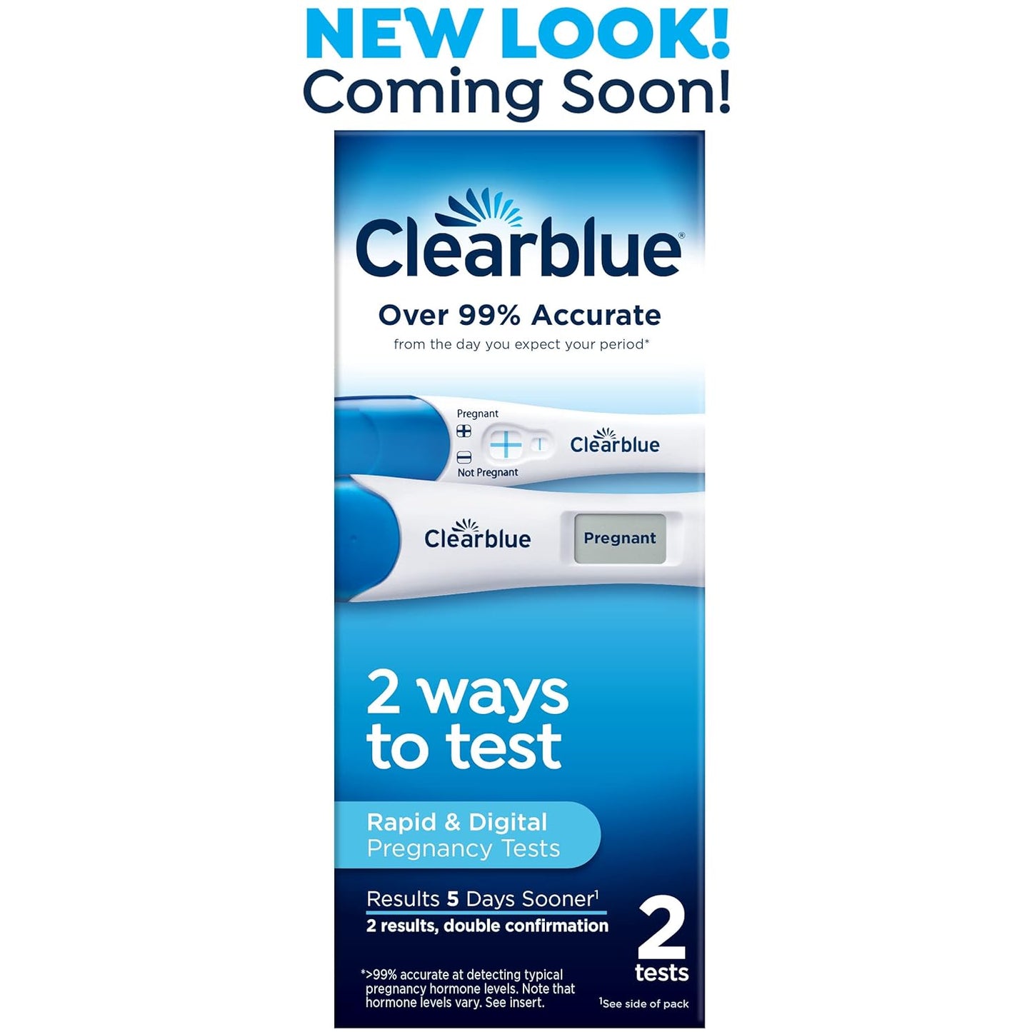 CLEARBLUE DIGITAL & PLUS PREGNANCY 2 TESTS