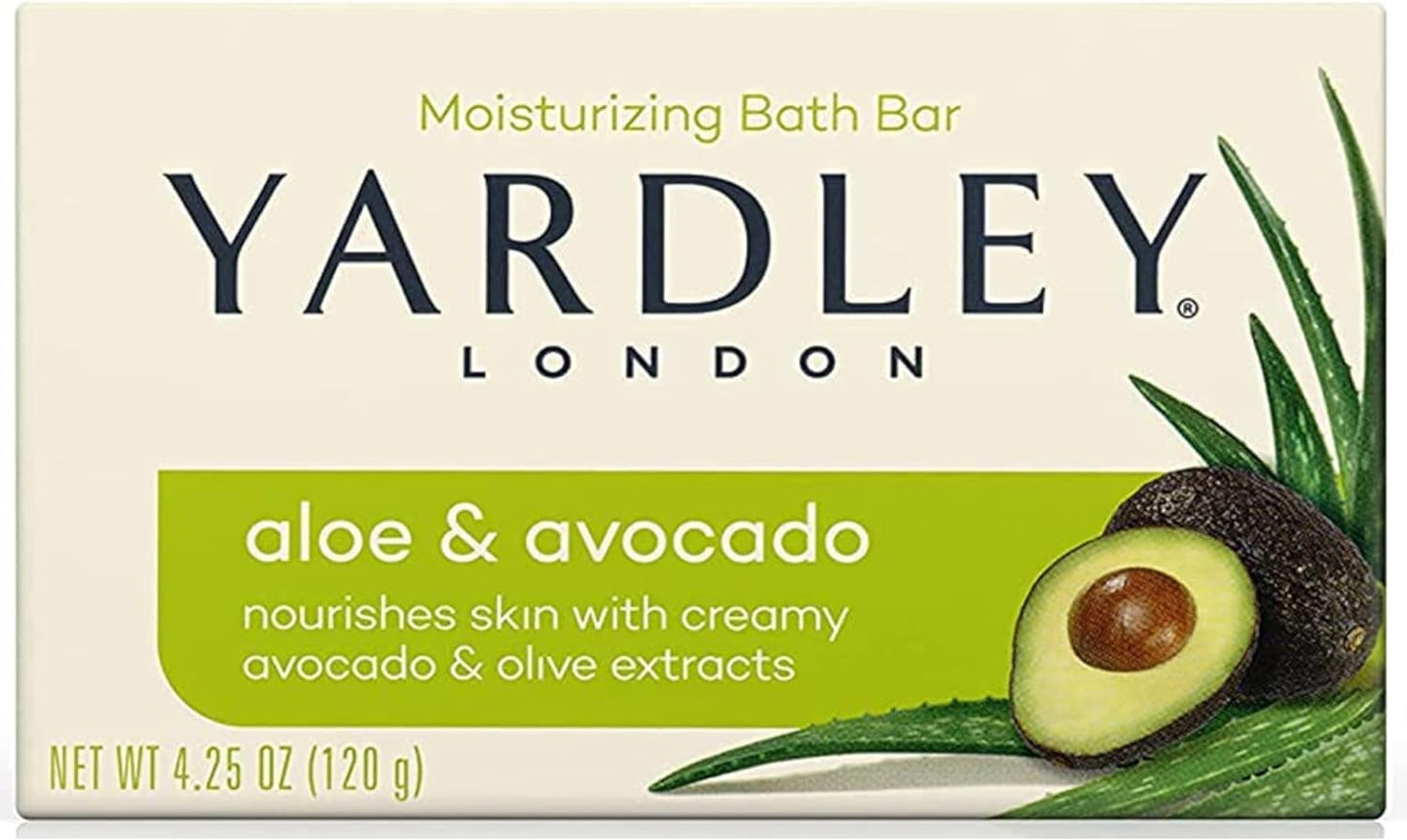 Yardley London Naturally Moisturizing Bath Bar Aloe & Avocado - 4.25 oz Bar