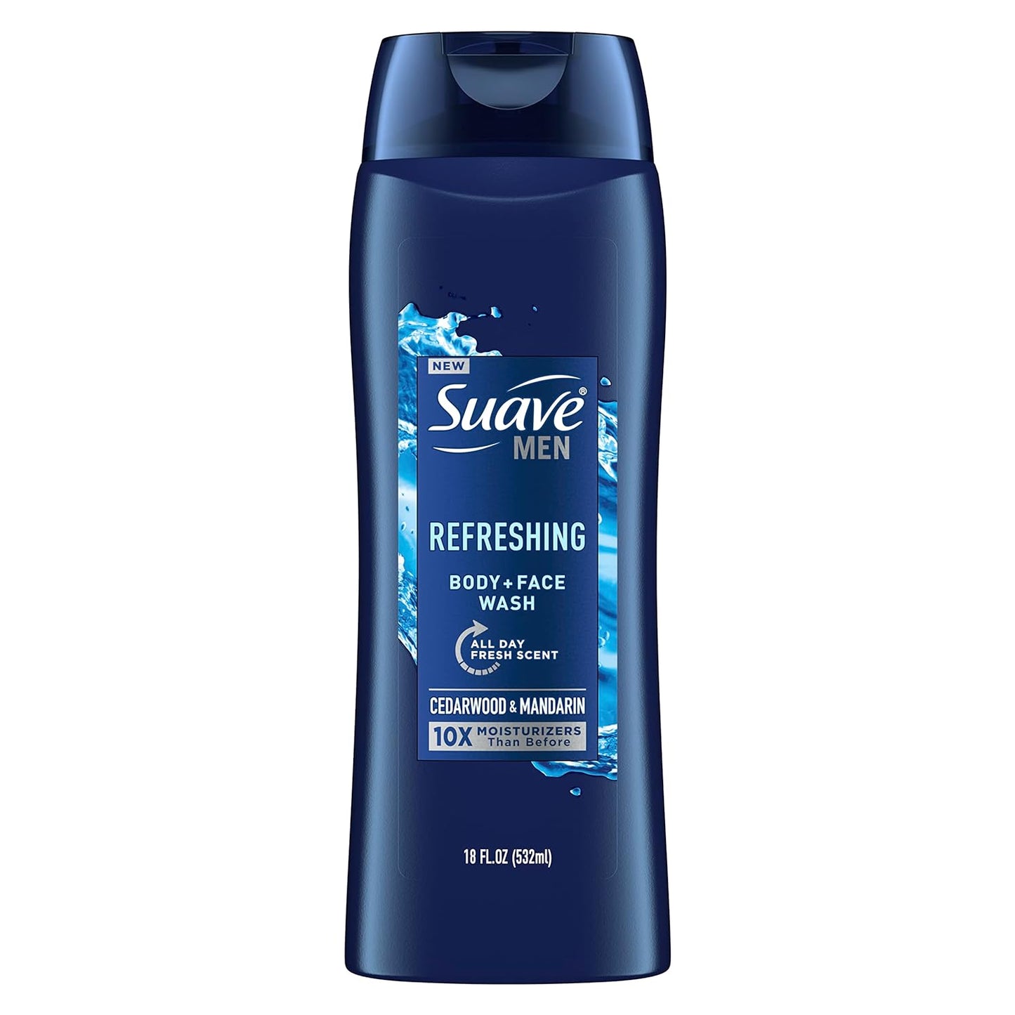 Suave Men Face & Body Wash, All Day Fresh Scent - 18 Oz