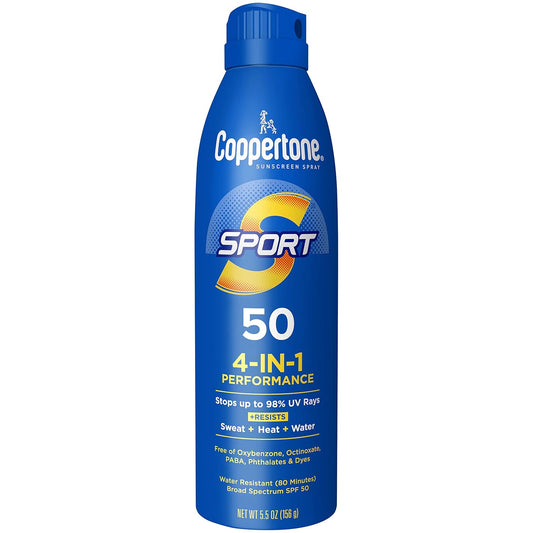 Coppertone Sport Sunscreen Spray SPF 50, 5.5 oz