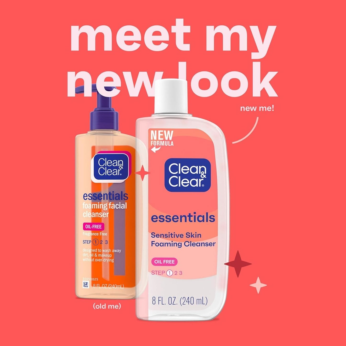 Clean And Clear Essentials Foaming Facial Cleanser - 8 Oz