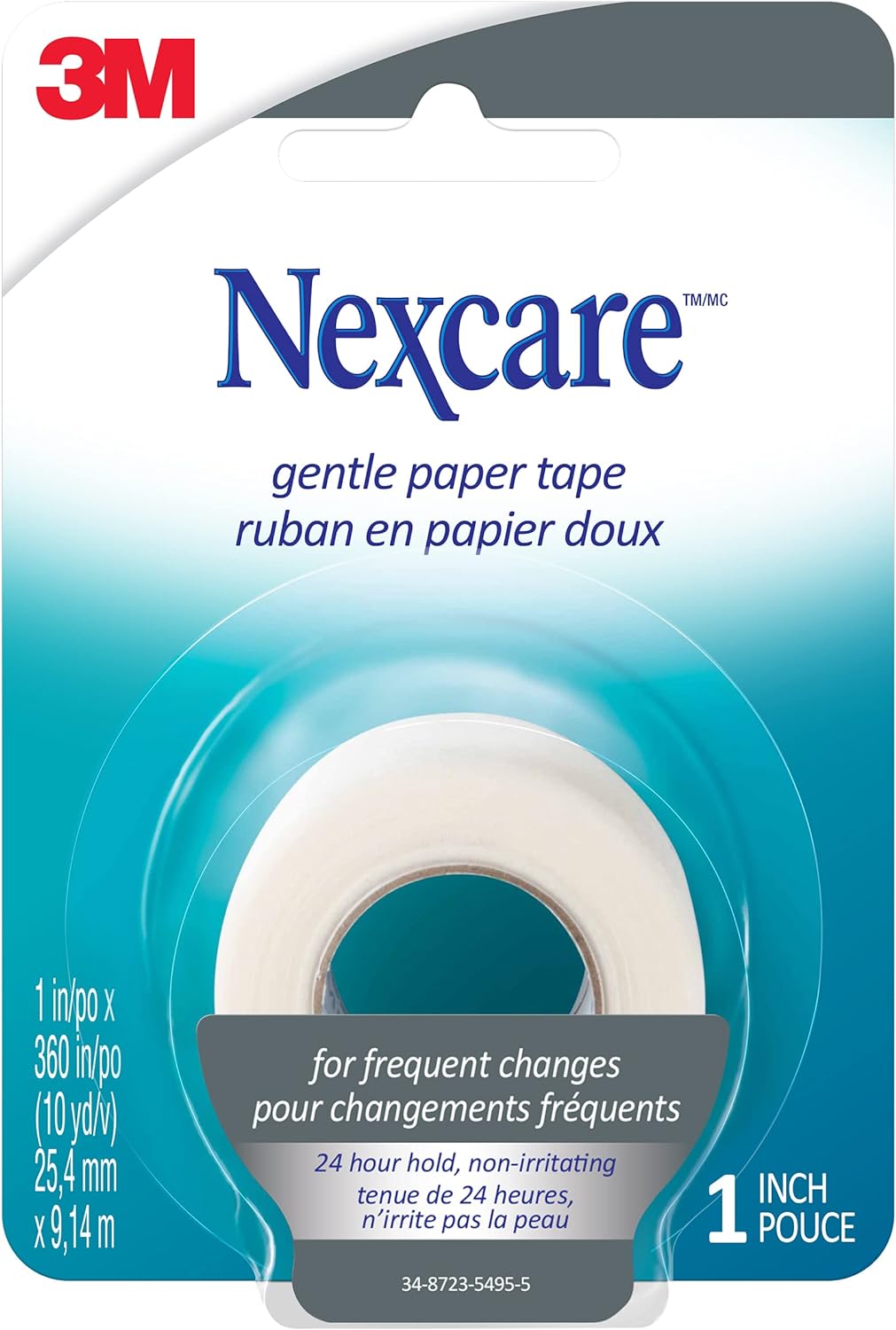 3M Gentle Paper First Aid Tape 1" X 10 Yd
