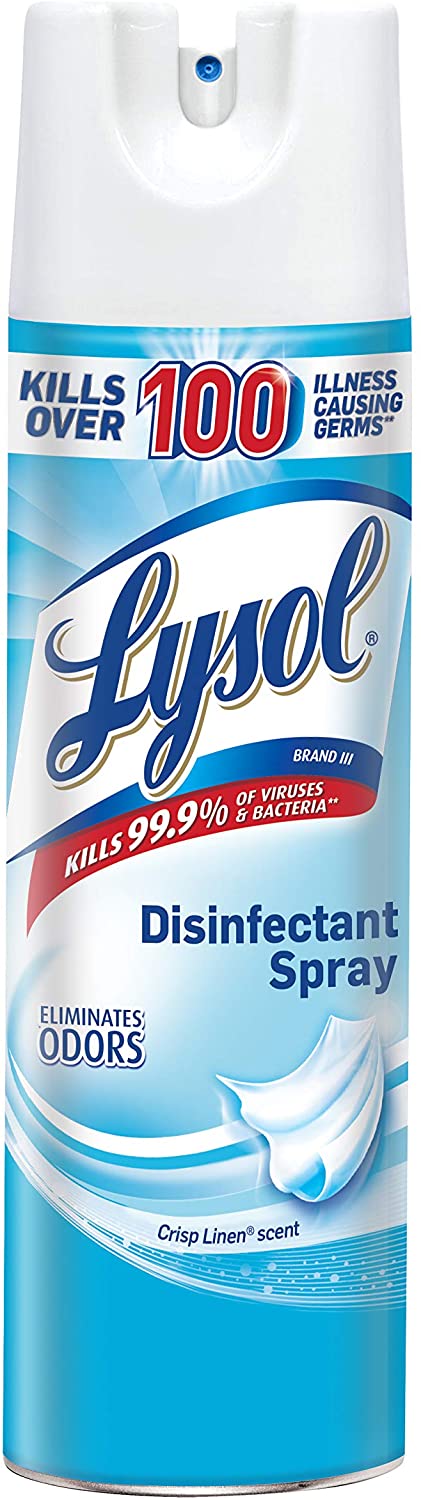 Lysol Disinfectant Spray, Crisp Linen, 19 Oz