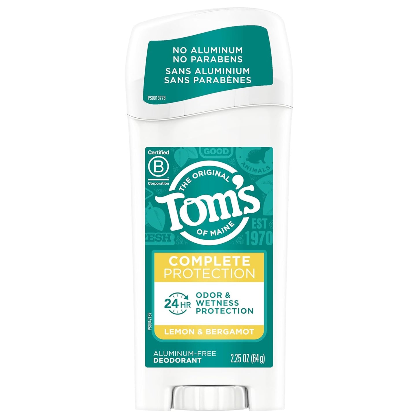 Tom'S Of Maine Deodorant For Women - Lemon & Bergamot - 2.25 Oz
