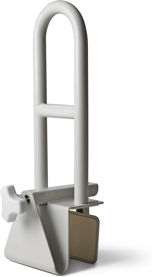 Medline Bathtub Safety Grab Bar, Handle Clamps On To Side Of Bathtub Shower ,1Ct