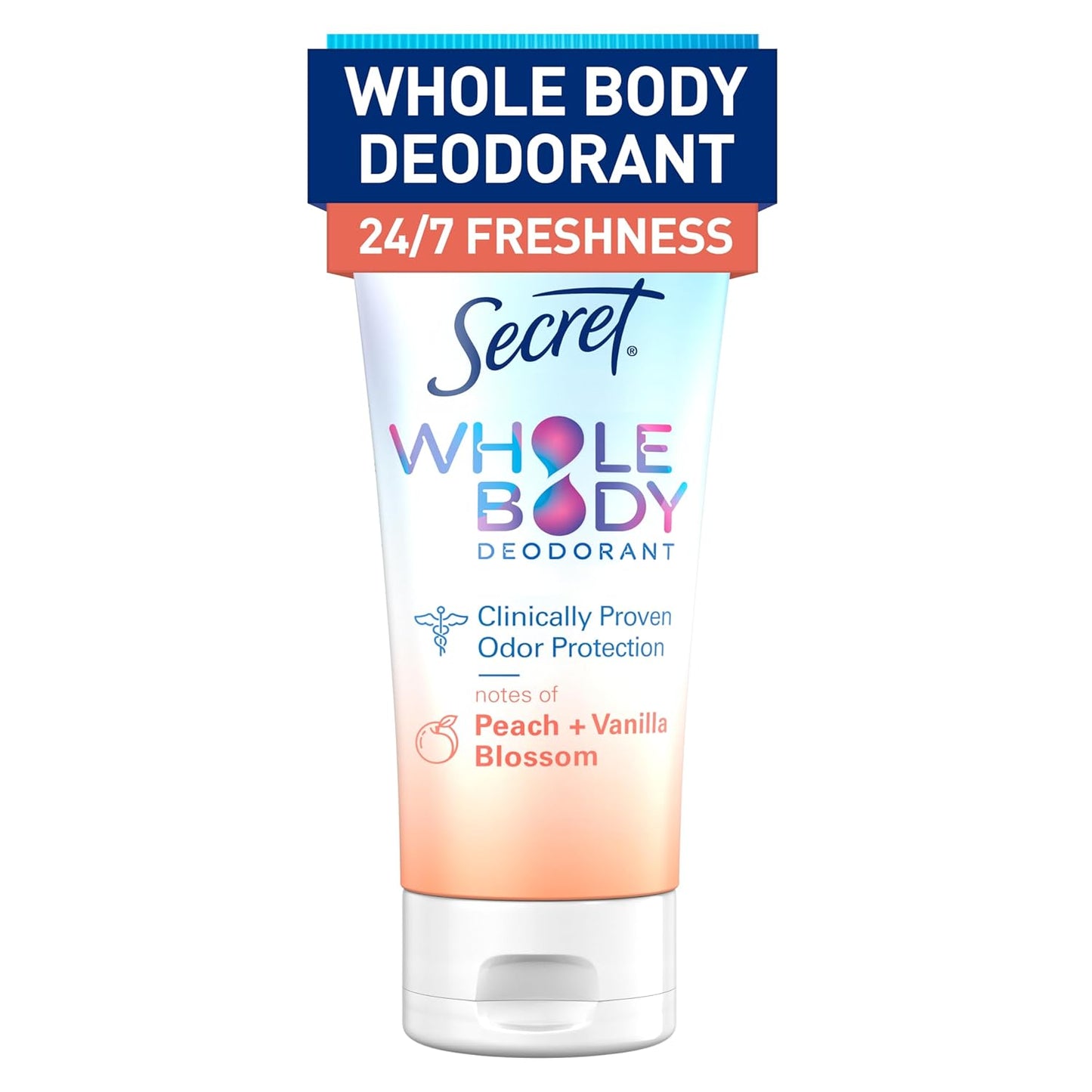 Secret Whole Body Deodorant Cream For Women, 3Oz