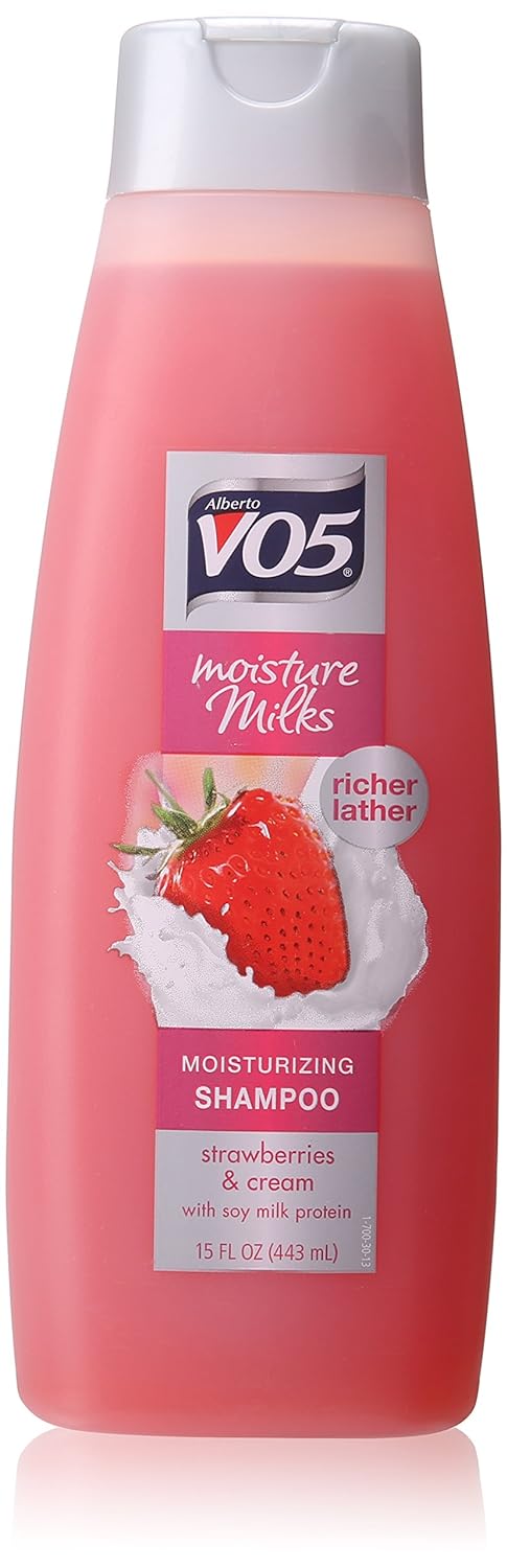 V05 Moisture Milks Moisturizing Shampoo Strawberries & Cream, 15 Oz