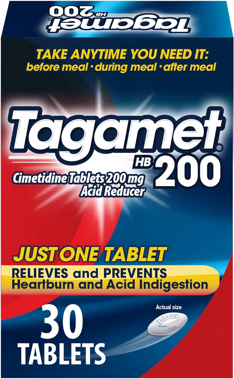 Tagamet Hb 200 Mg Cimetidine Acid Reducer And Heartburn Relief, 30 Count