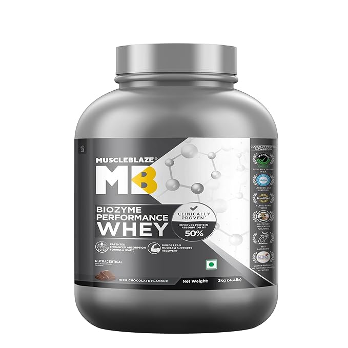 MUSCLE BLAZE BIOZYME PERFORMANCE WHEY (2KG)