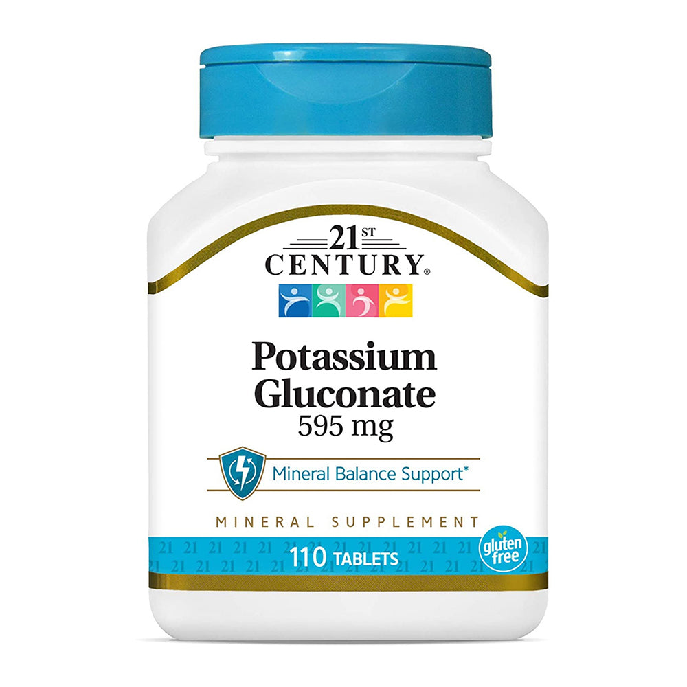 21St Century Potassium Gluconate 595 Mg - 110 Tablets
