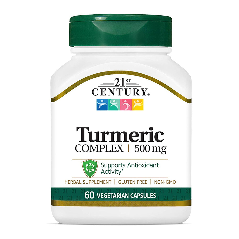 21St Century Turmeric Complex Vegetarian Capsules 500 Mg 60 Ea