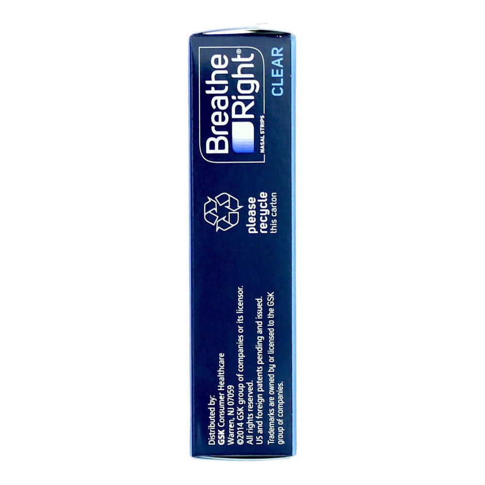 Breathe Right Large Clear Nasal Strips - 30 Ea