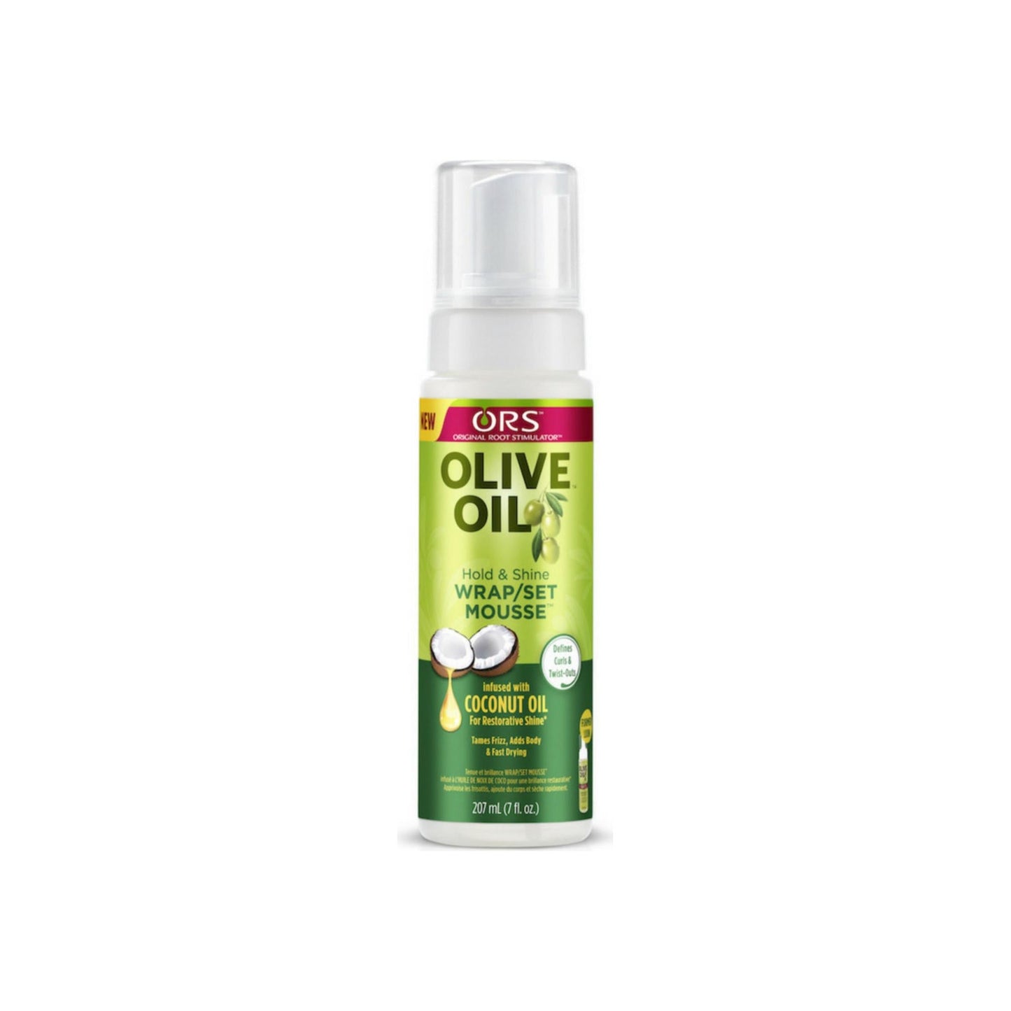 Ors Organic Root Stimulator Olive Oil Wrap/Set Mousse, 7 Oz