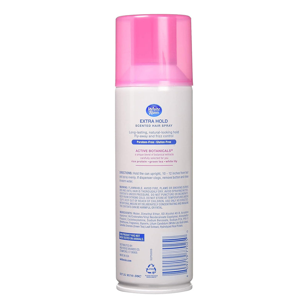 White Rain Hair Spray Aerosol Extra Hold 7 Oz