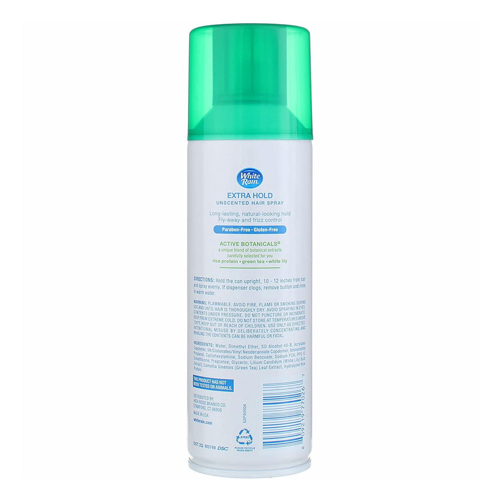 White Rain Unscented Hair Spray, Extra Hold 7 Oz
