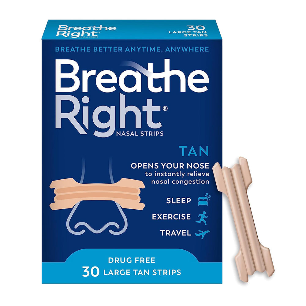 Breathe Right Original Nose Strips - 30 Count