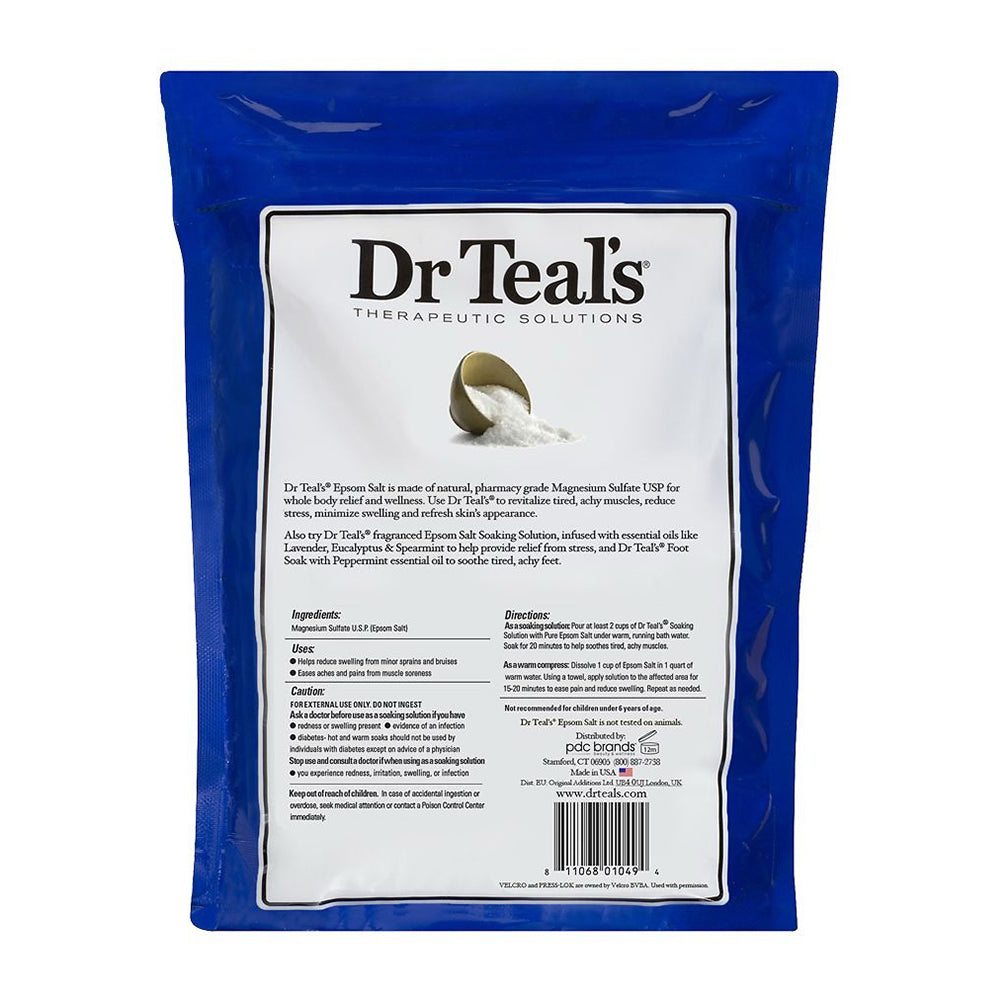 Dr Teal'S Pure Epsom Salt Therapeutic Soaking Solution, Unscented 96 Oz
