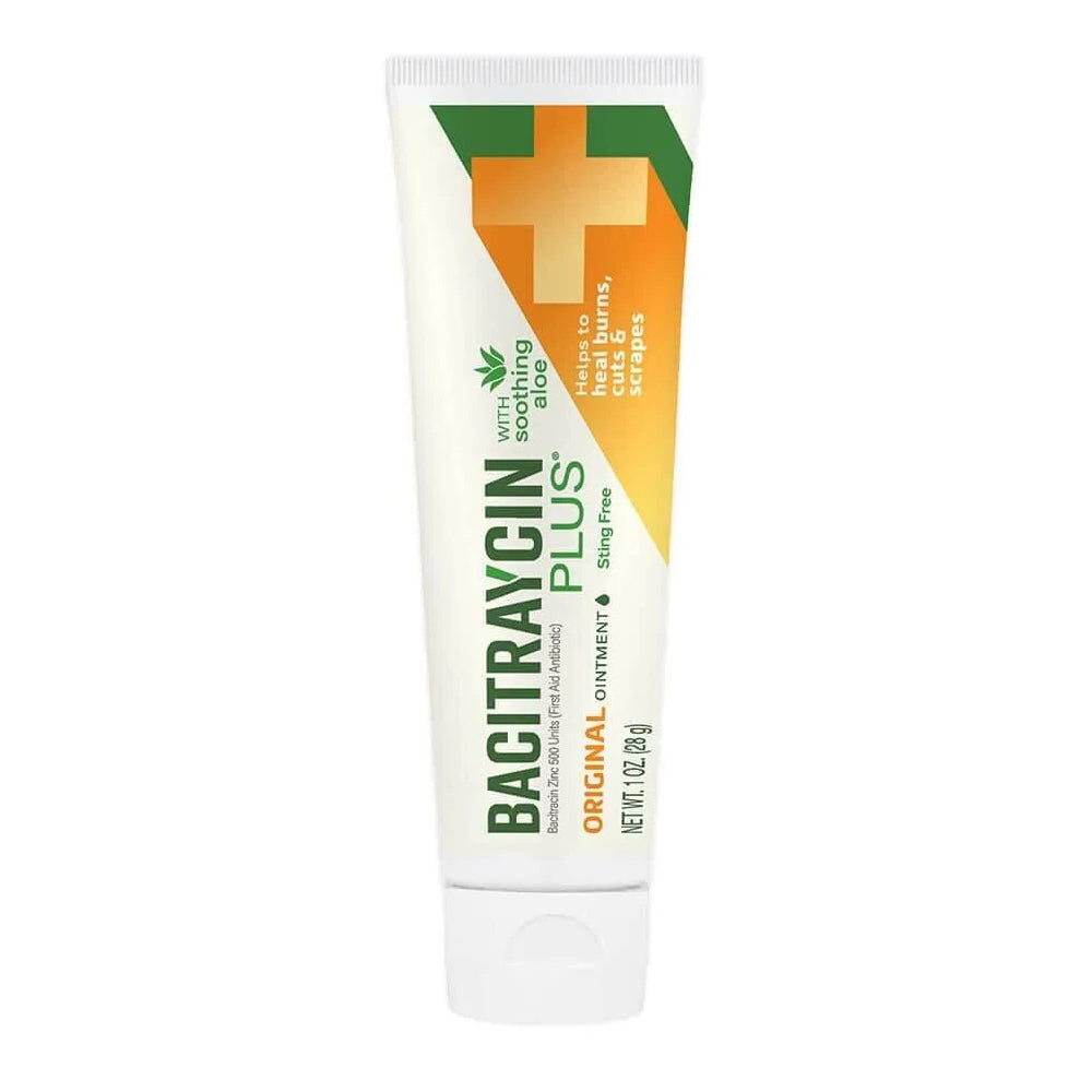 Bacitraycin Plus First Aid Antibiotic, Original, With Moisturizing Aloe, 1 Oz.