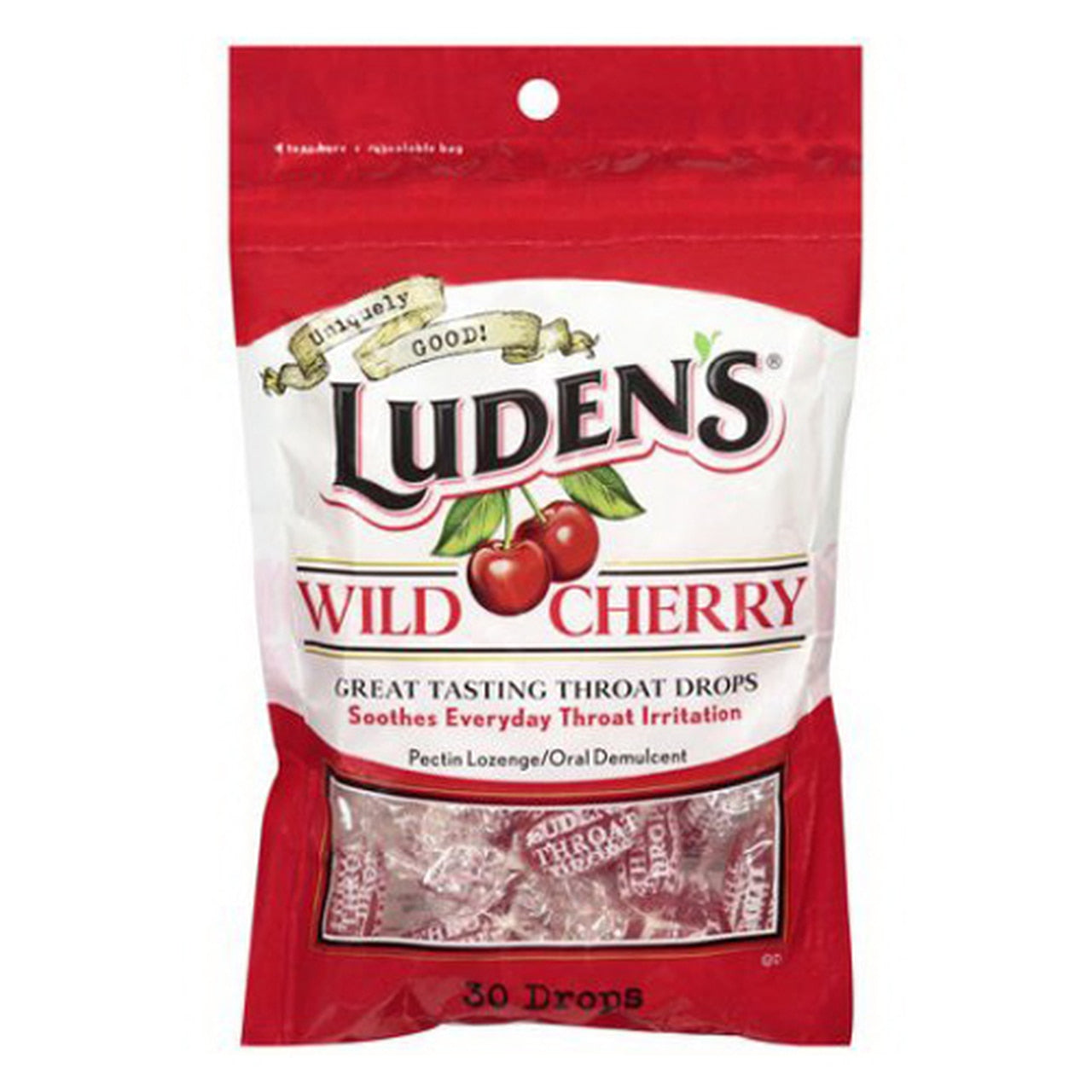 Ludens Throat Drops, Wild Cherry - 30 Ea