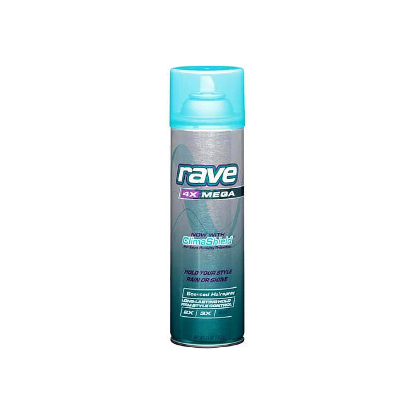 Rave 4X Mega Aerosol Hairspray, With Climashield, Scented 11Oz